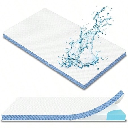 Gel-Infused Foam Mattress Topper - Ultra-Soft & Washable