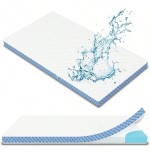 Gel-Infused Foam Mattress Topper - Ultra-Soft & Washable