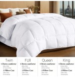 Yun Do White Goose Down Alternative Comforter - Medium Warmth Hotel Duvet