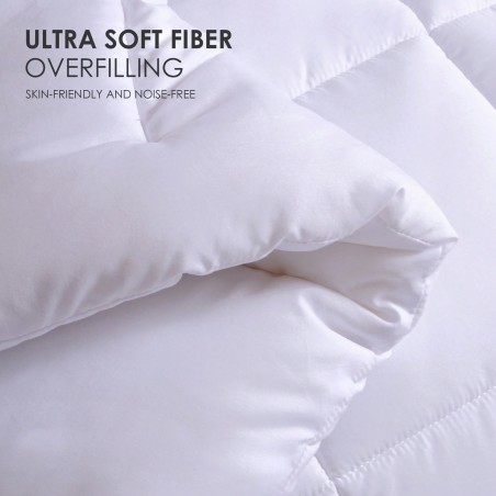 Yun Do White Goose Down Alternative Comforter - Medium Warmth Hotel Duvet