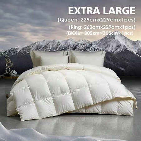 Yun Do White Goose Down Alternative Comforter - Medium Warmth Hotel Duvet