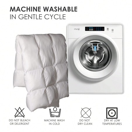 Yun Do White Goose Down Alternative Comforter - Medium Warmth Hotel Duvet