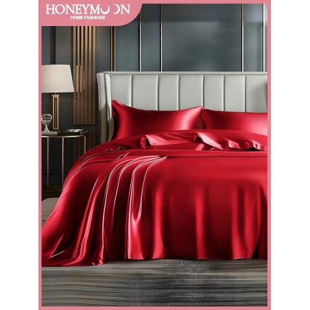 Premium Silky Satin Flat Sheet - Oeko-Tex Certified & Wrinkle-Free