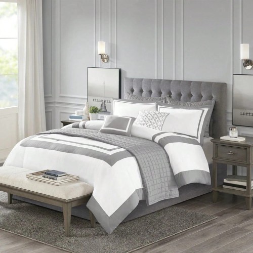 Regency Heights 8-Pc Bedding Set - Down Alternative Comforter & Shams