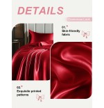 Premium Silky Satin Flat Sheet - Oeko-Tex Certified & Wrinkle-Free