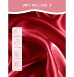 Premium Silky Satin Flat Sheet - Oeko-Tex Certified & Wrinkle-Free