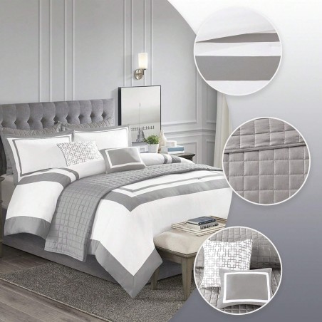 Regency Heights 8-Pc Bedding Set - Down Alternative Comforter & Shams