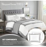Regency Heights 8-Pc Bedding Set - Down Alternative Comforter & Shams
