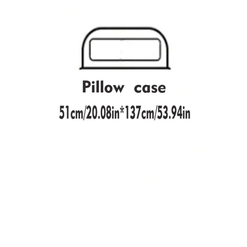 Long Grey Plush Pillow Cover - Washable, No Filler Included