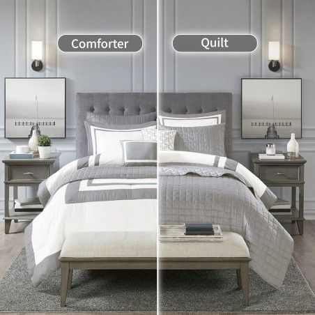 Regency Heights 8-Pc Bedding Set - Down Alternative Comforter & Shams