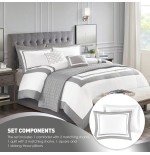 Regency Heights 8-Pc Bedding Set - Down Alternative Comforter & Shams