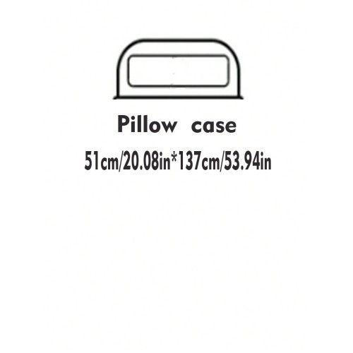 Plush Bubble Fabric Pillowcase 51x137cm - Machine Washable