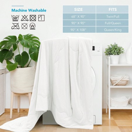 PCM Tech Cooling Comforter for Hot Sleepers - Queen Size