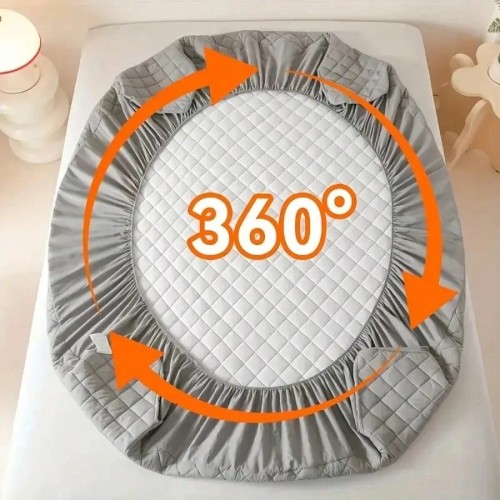 AVXLRQ Waterproof Mattress Protector - Cooling Bedspreads & Fitted Sheet