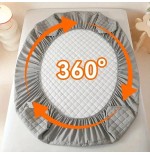 AVXLRQ Waterproof Mattress Protector - Cooling Bedspreads & Fitted Sheet