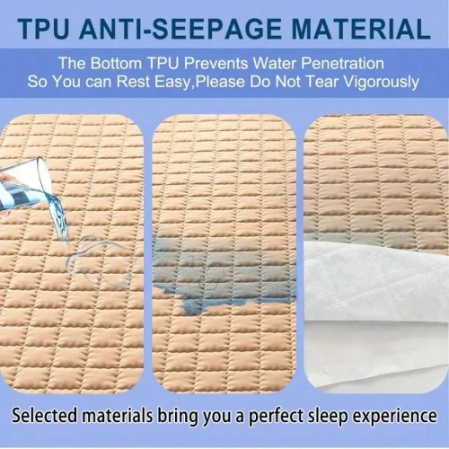 AVXLRQ Waterproof Mattress Protector - Cooling Bedspreads & Fitted Sheet