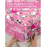 Sanrio Cute Cartoon Fitted Sheet - Breathable Mattress Protector