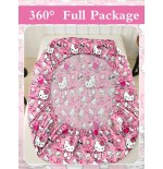Sanrio Cute Cartoon Fitted Sheet - Breathable Mattress Protector