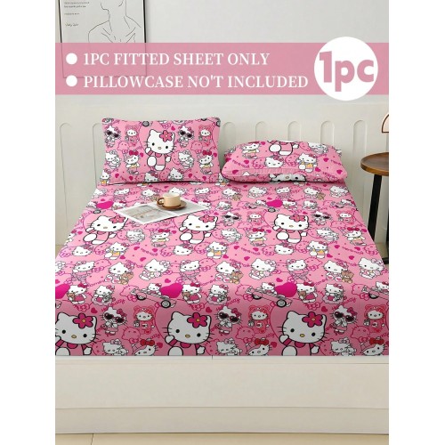 Sanrio Cute Cartoon Fitted Sheet - Breathable Mattress Protector
