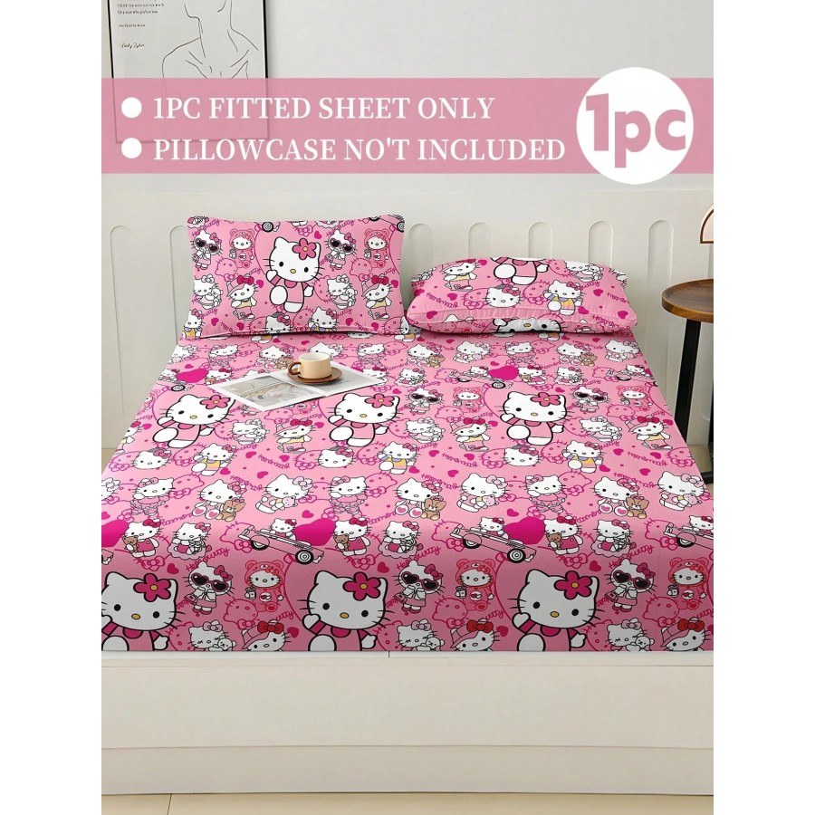 Sanrio Cute Cartoon Fitted Sheet - Breathable Mattress Protector