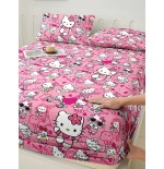Sanrio Cute Cartoon Fitted Sheet - Breathable Mattress Protector