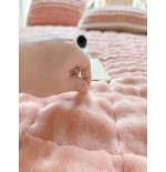 Gray Quilted Mattress Pad Protector with Elastic Straps