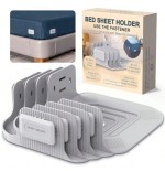 Snap-Lock Fitted Sheet Holders - 4 Pack ABS Straps for Mattresses