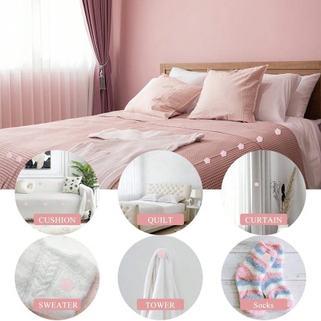 Duvet Clips Set - 16 Pink Pins & Green Threader for Comforter