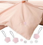 Duvet Clips Set - 16 Pink Pins & Green Threader for Comforter