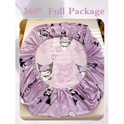 Sanrio Cartoon Fitted Sheet - Breathable Mattress Protector