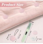 Duvet Clips Set - 16 Pink Pins & Green Threader for Comforter