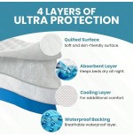 Washable Waterproof Bed Pads (2 Pack) - 34x52 Incontinence Protection
