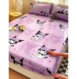 Sanrio Cartoon Fitted Sheet - Breathable Anti-Pilling Mattress Protector, Twin/Full/Queen/King, Machine Washable