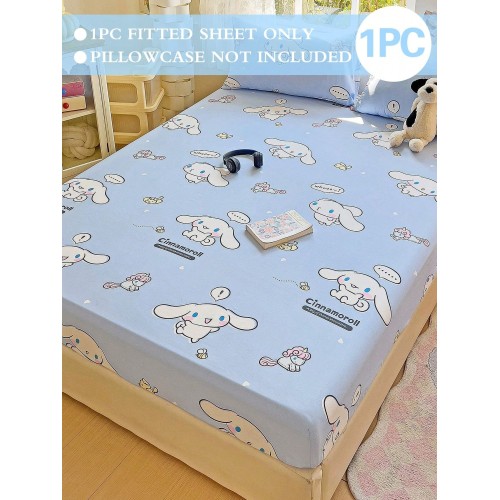 Sanrio Cute Cartoon Fitted Sheet - Breathable Mattress Protector