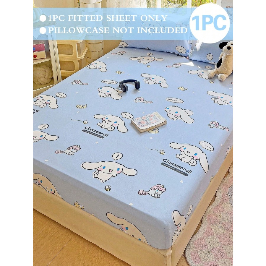 Sanrio Cute Cartoon Fitted Sheet - Breathable Mattress Protector