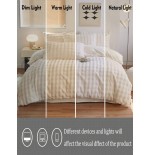 Cream White Bubble Plush Sherpa Fleece Duvet Cover Set - 3 Piece