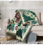 Soft Cotton Throw Blanket for Couch & Bed, Breathable All-Season Comfort, Machine Washable for Adults, Kids, Sensitive Skin