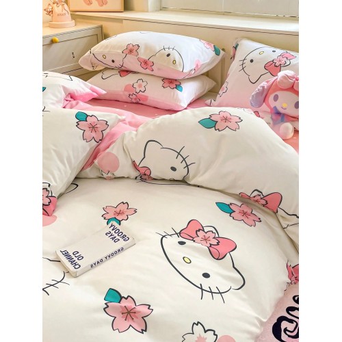 Sanrio 3-Piece Bedding Set: Duvet Cover & 2 Pillowcases