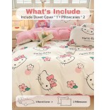 Sanrio 3-Piece Bedding Set: Duvet Cover & 2 Pillowcases