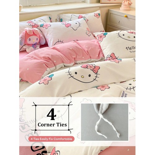 Sanrio 3-Piece Bedding Set: Duvet Cover & 2 Pillowcases