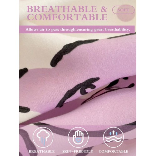 Sanrio Cinnamoroll Fitted Sheet – Cute Cartoon Print, Breathable Mattress Protector (Twin to King)