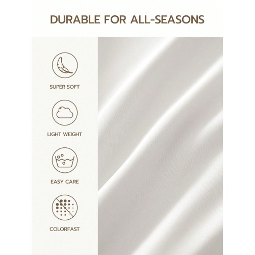 Ultra Soft Solid Color Fitted Sheet - Deep Pocket for All Bed Sizes