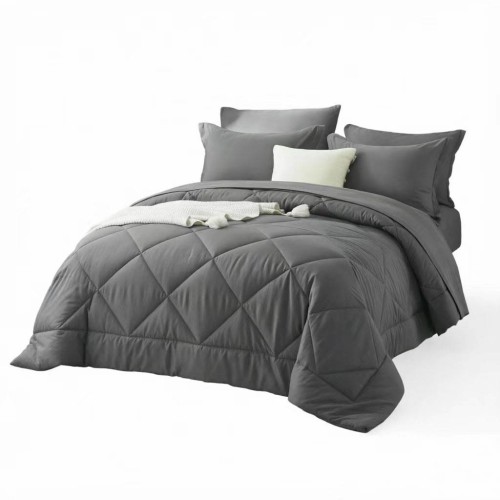 Queen 7-Pc Bed in a Bag Comforter Set - Geometric Pattern Bedding