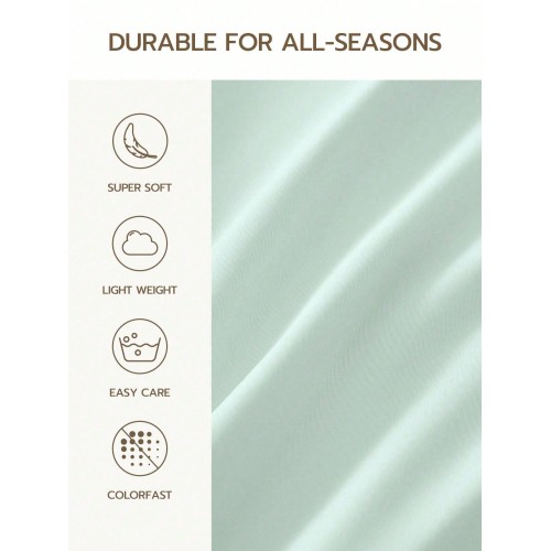Soft Solid Color Fitted Sheet - 25cm Deep Pocket, Oeko-Tex Certified