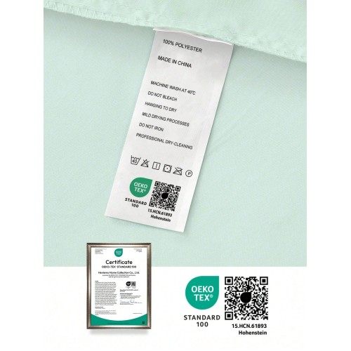 Soft Solid Color Fitted Sheet - 25cm Deep Pocket, Oeko-Tex Certified