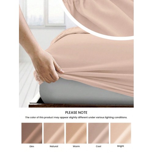 Ultra Soft Solid Color Fitted Sheet - 25cm Deep Pocket
