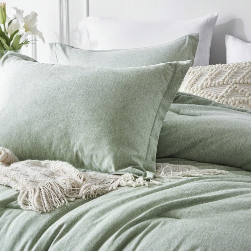 Boho Cationic Dyeing Queen Comforter Set - Luxury All Season Bedding