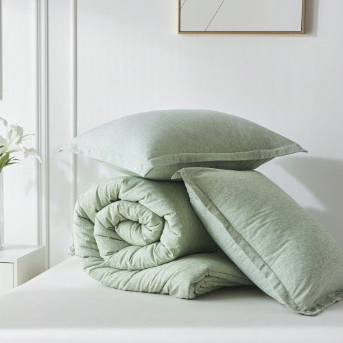 Boho Cationic Dyeing Queen Comforter Set - Luxury All Season Bedding