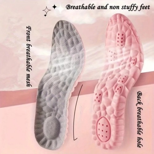 Women's Shock Absorbing Insoles - 2 Pairs Ultra Soft & Breathable