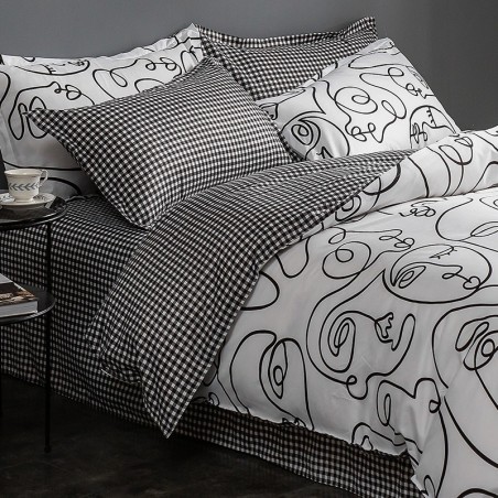 柔软舒适清新涂鸦图案床上用品